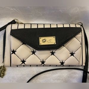 Crossbody Bag, Betsey Johnson Quilted Crossbody Stars/Stripes